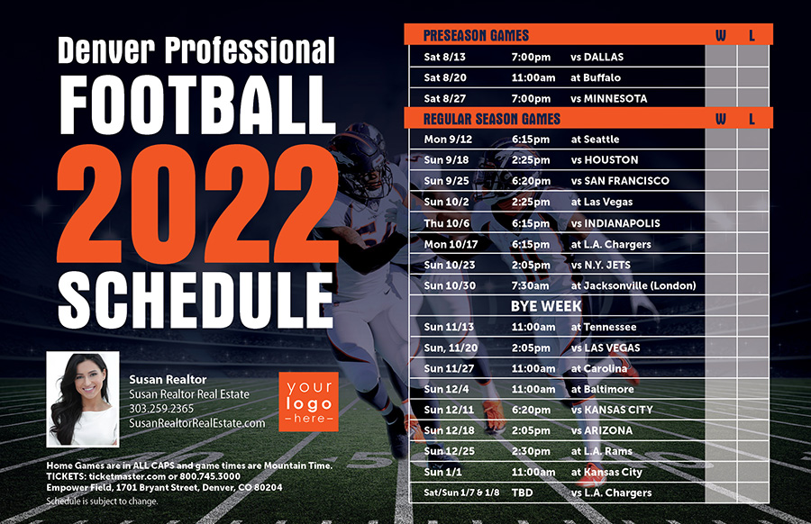 Broncos Schedule LT.Digital